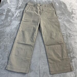 Patagonia Pants Womens 6 Beige Organic Cotton Straight Leg Twill Chino Gorpcore
